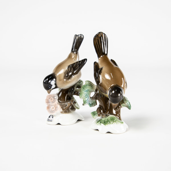 Figuriner, 2 st, Rosenthal, höjd 11 cm