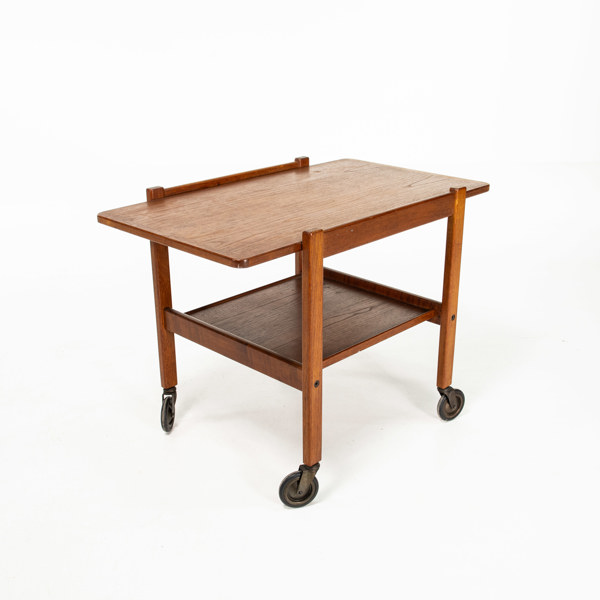 Serveringsvagn, teak, 50/60-tal, längd 72 cm