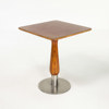 Cafébord, metall/trä, 50/60-tal, höjd 73 cm