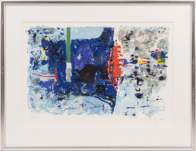 Jörgen Fogelqvist, litografi, 60/100, signerad, 72x56 cm