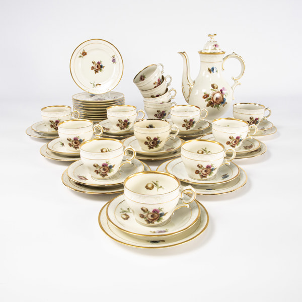 Kaffeservis, 45 delar, Köpenhamns Porslinsmåleri