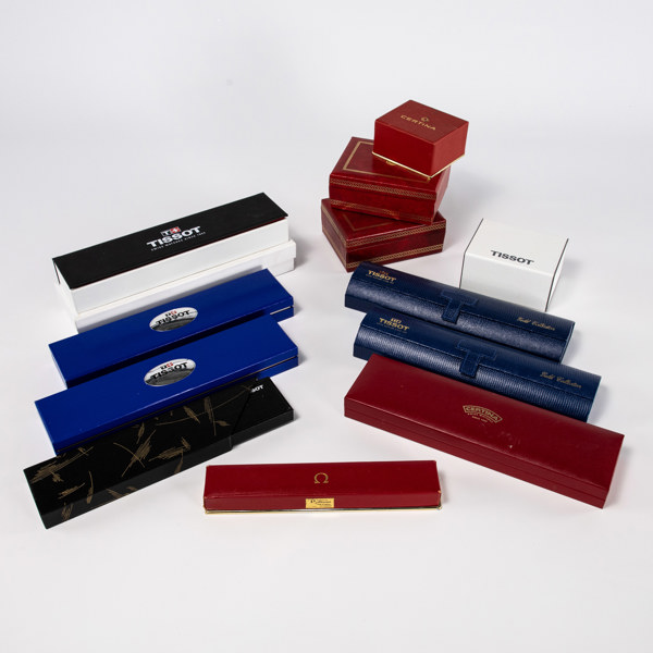 Klockaskar, 12 st, Tissot, Certina, Omega