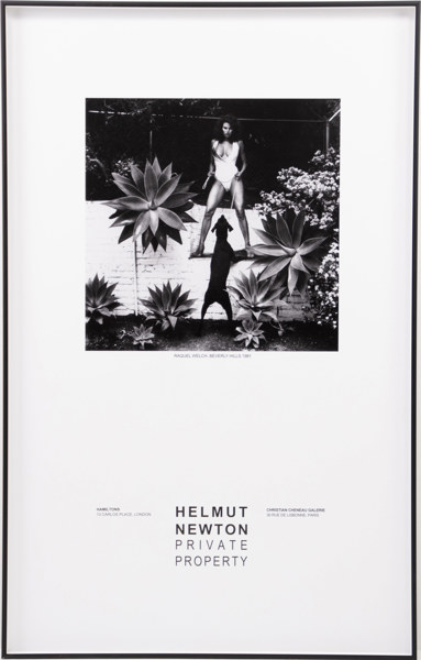 Helmut Newton, utställningsaffisch, 62 x 97 cm