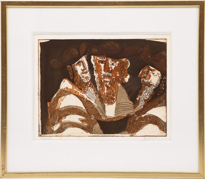 Lennart Rosensohn, etsning, PT, signerad, 51x44 cm