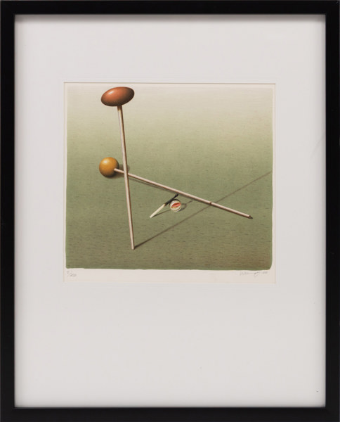 Bertil Warnolf, litografi, 5/250, signerad, 42x52 cm