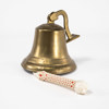 Skeppsklocka, mässing, höjd ca 20 cm