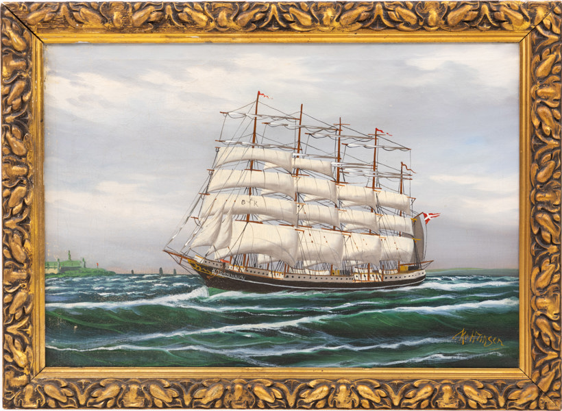 Oidentifierad konstnär, olja på duk, signerad, 74x55 cm