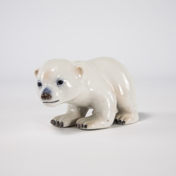 Figurin, isbjörn, B&G, höjd 8 cm