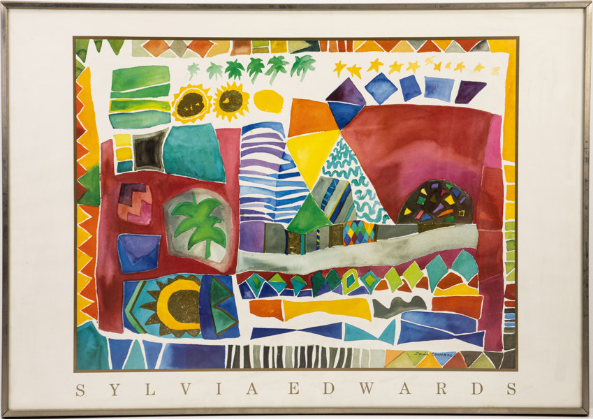 Sylvia Edwards, utställningsaffisch, 102x72 cm