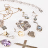 Diverse smycken, silver, vikt 53,5 gram