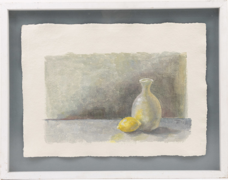 Oidentifierad konstnär, gouache, signerad, 65x51 cm