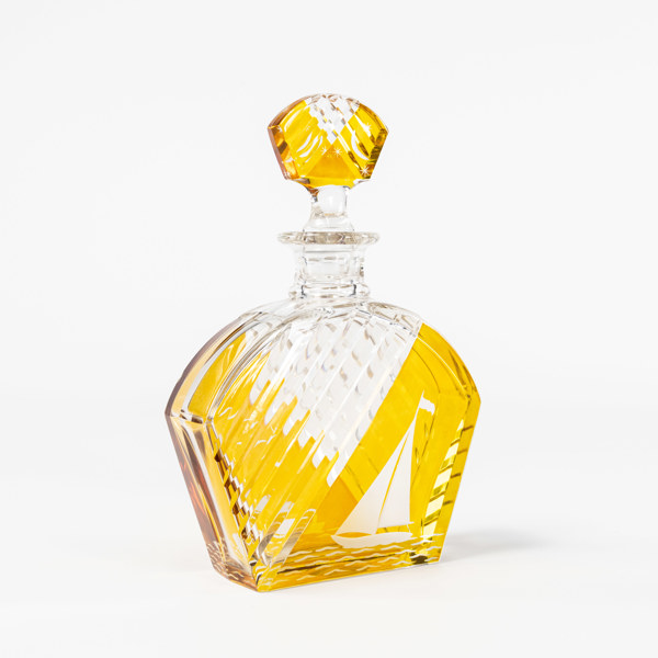 Edvin Ollers, karaff, Elme Glasbruk, höjd 24 cm