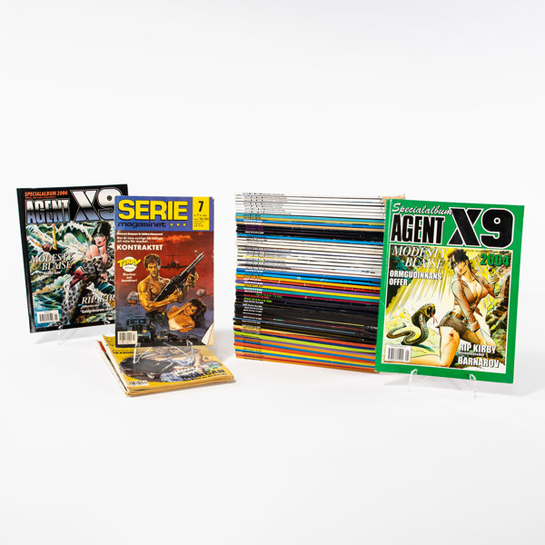 Serietidningar, 64 st, Agent X9, Seriemagasinet