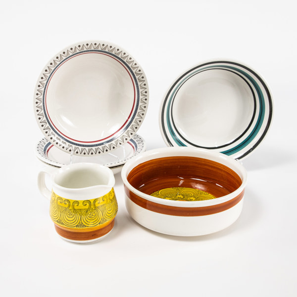 Diverse vintageporslin, 6 delar, bl a "Bimbo", Rörstrand