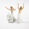 Figuriner, 2 st, Wallendorf, högsta 25 cm