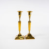 Ljusstakar, ett par, mässing, höjd 23 cm