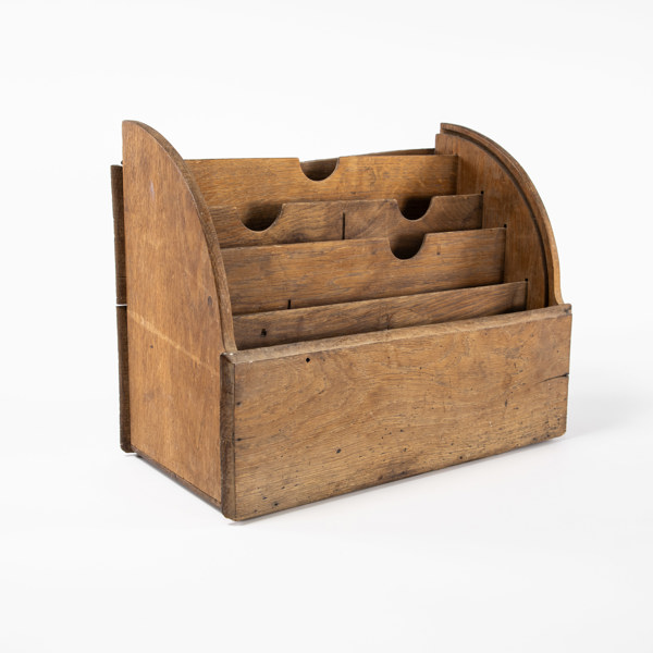 Dokumentfack, ek, tidigt 1900, bredd 37 cm