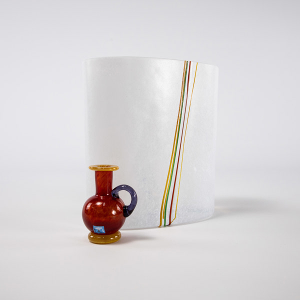 Konstglas, 2 delar, bl a Bertil Vallien