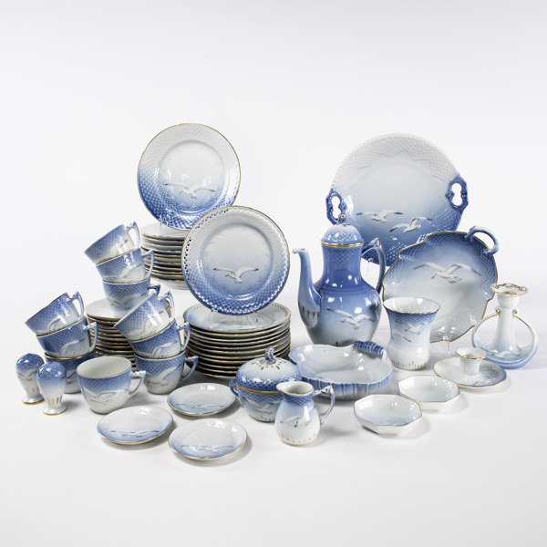 Kaffeservis, 62 delar, "Måsen", B&G