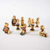 Figuriner, 9 st, Goebel, högsta 10,5 cm