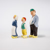 Figuriner, bl a Edvard Persson, 3 st, Goebel, högsta 21 cm