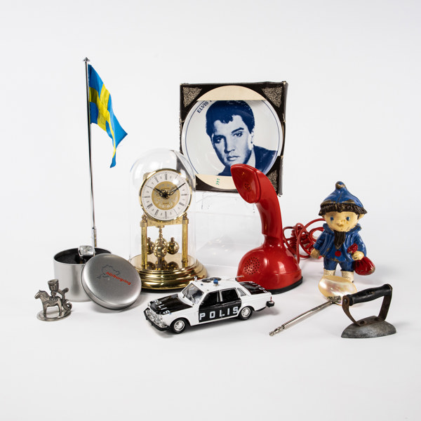 Bordsur, bordsflagga, m.m, högsta 38 cm