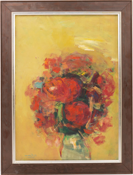 Gustaf Werder, olja på pannå, signerad, 64x83 cm