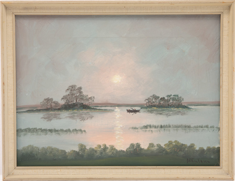 Oidentifierad konstnär, olja på duk, signerad, 39x30 cm