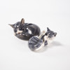 Erik Nielsen, figuriner, 2 st, katter, Royal Copenhagen