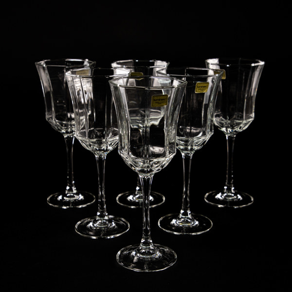 Vinglas, 6 st, Luminarc, Frankrike, höjd 20 cm