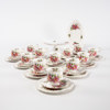 Kaffeservis, 38 delar, "Prairie Rose", Royal Albert