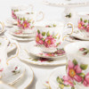 Kaffeservis, 38 delar, "Prairie Rose", Royal Albert
