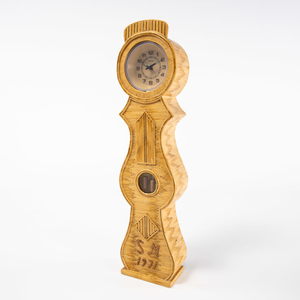 Tändsticksarbete, bordsur, höjd 43 cm