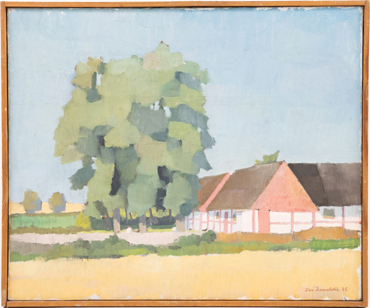Sten Rosendahl, olja på duk, signerad, 66x55 cm