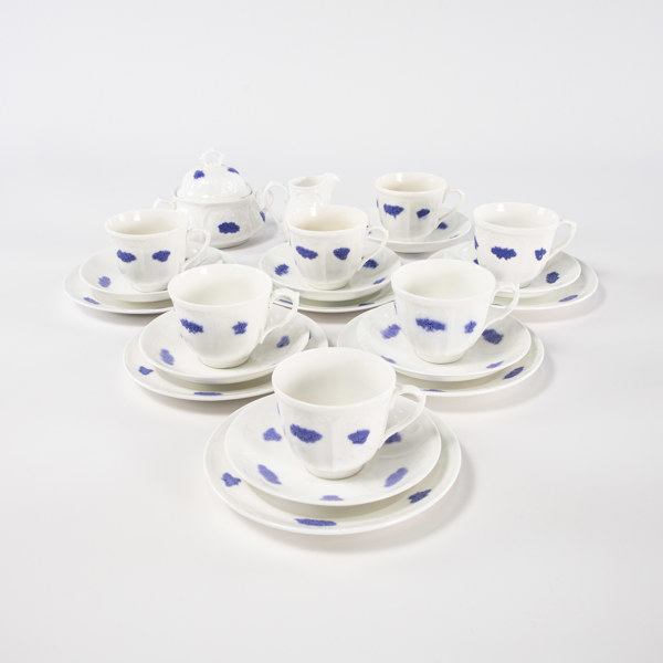 Kaffeservis, 22 delar, "Blå Blom", Gustavsberg