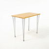 Avlastningsbord, björk/stål, längd 85 cm