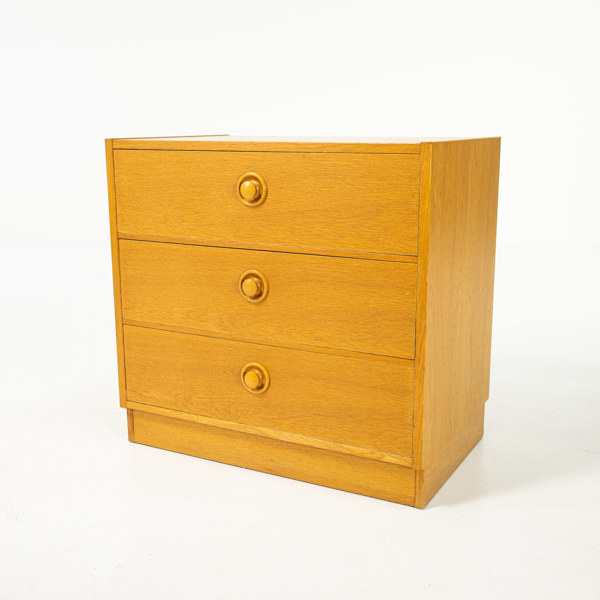 Byrå, ek, 60/70-tal, bredd 60 cm