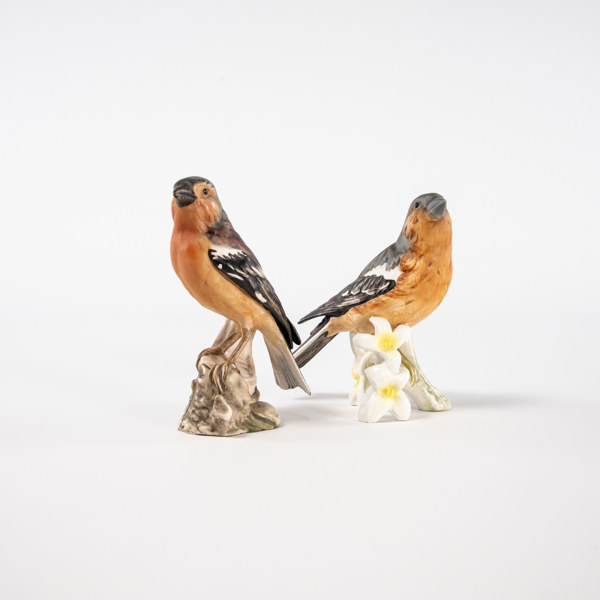 Figuriner, 2 st, bofinkar, Goebel, högsta 12, 5 cm