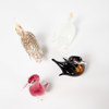 Figuriner, 4 st, fåglar, Murano, högsta 19 cm