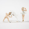 Figuriner, 2 st, Wallendorf, högsta 14 cm
