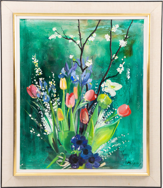 Hans Ripa, olja på duk, signerad, 78x90 cm