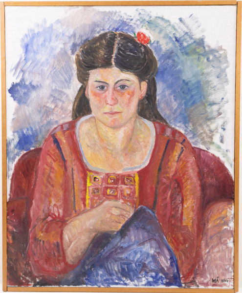 Marianne Ågren, olja på duk, signerad, 84x103 cm