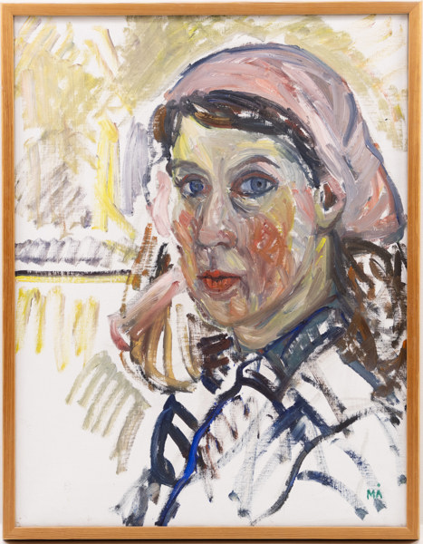 Marianne Ågren, olja på duk, signerad, 54x69 cm