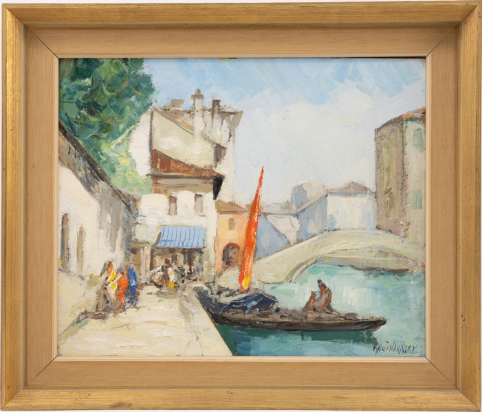 Knut Norman, olja på duk, signerad, 58x50 cm