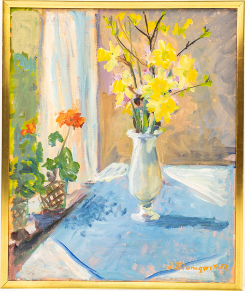 Inge Blomqvist, olja på duk, signerad, 48x57 cm