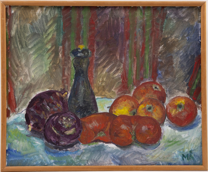 Marianne Ågren, olja på duk, signerad, 64x52 cm