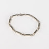 Armband, stavar, silver, längd 19 cm