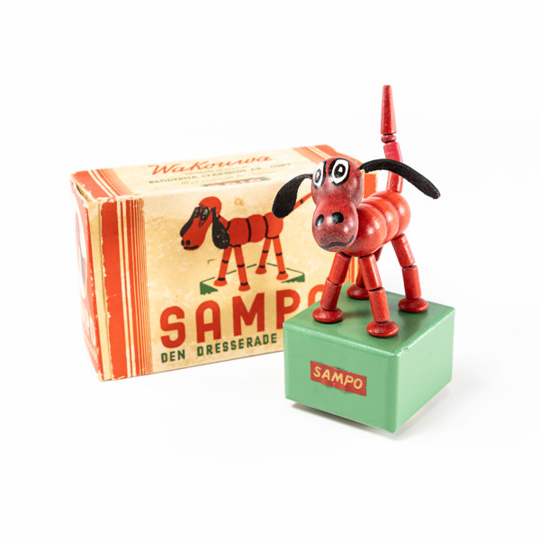 Äldre leksak, "Sampo", BRIO, i originalförpackning