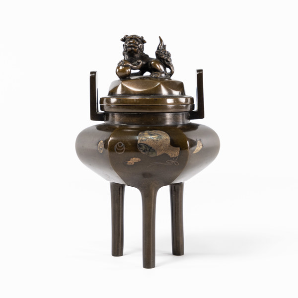 Rökelsekar, brons, Kina, höjd 18 cm