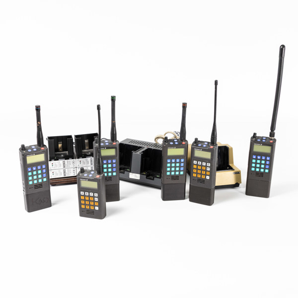 Komradio, 6 st, TRX1001, Ericsson, med laddare